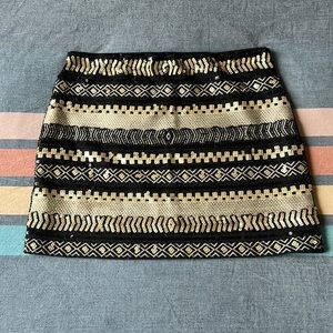 Black and Gold Sequin Skirt